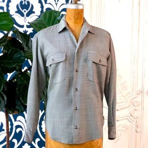 Vintage Ralph Lauren Wool Houndstooth Shirt